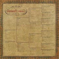 Pedigree chart for scrapbooking